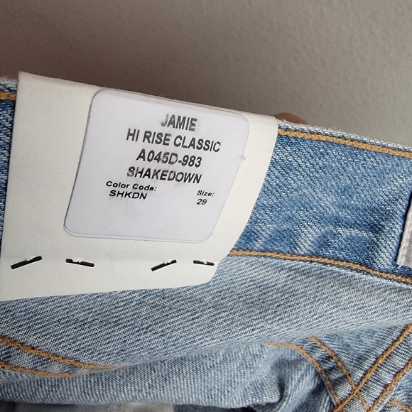 Agolde Jamie Hi Rise Classic in Shakedown size 29 NWT - Picture 7 of 10